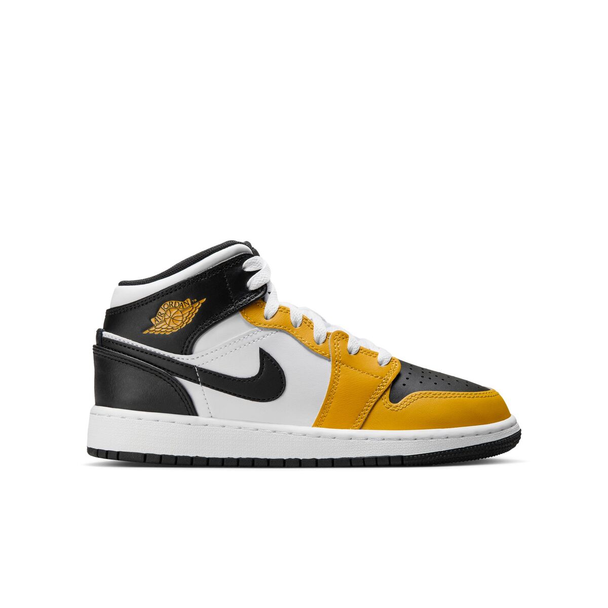 Jordan 1 yellow hot sale and black footlocker