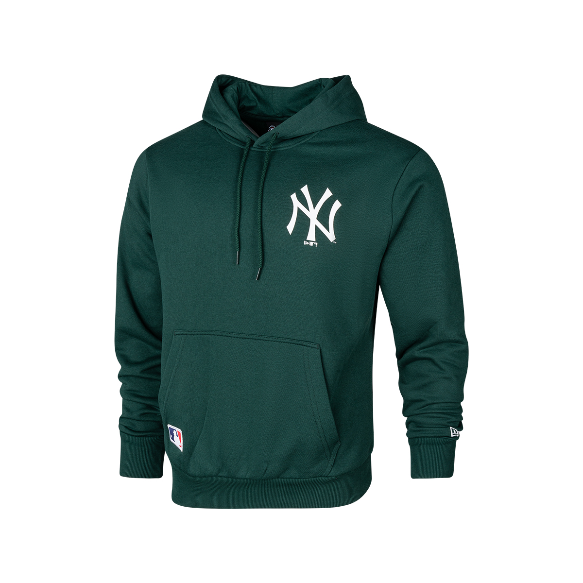 NEW ERA LEAGUE ESSENTIALS ZIP HOODIE NY YANKEES DARK GREEN