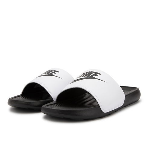 Nike flip flops white clearance and black